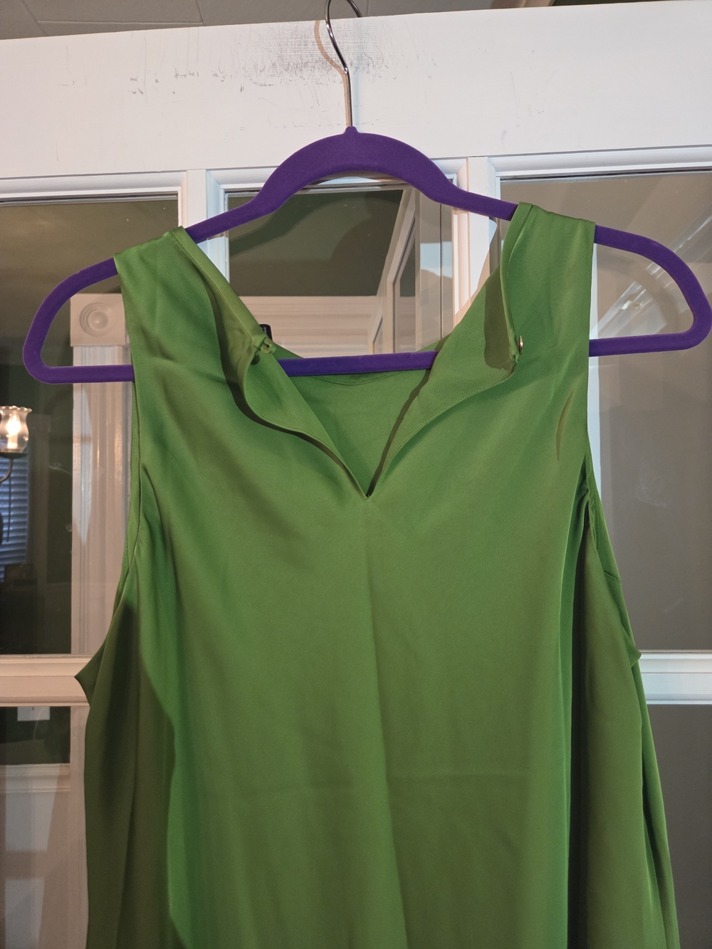 Ann Taylor Bright Green Sleeveless Midi Dress - Size 14 - Picture 10 of 10